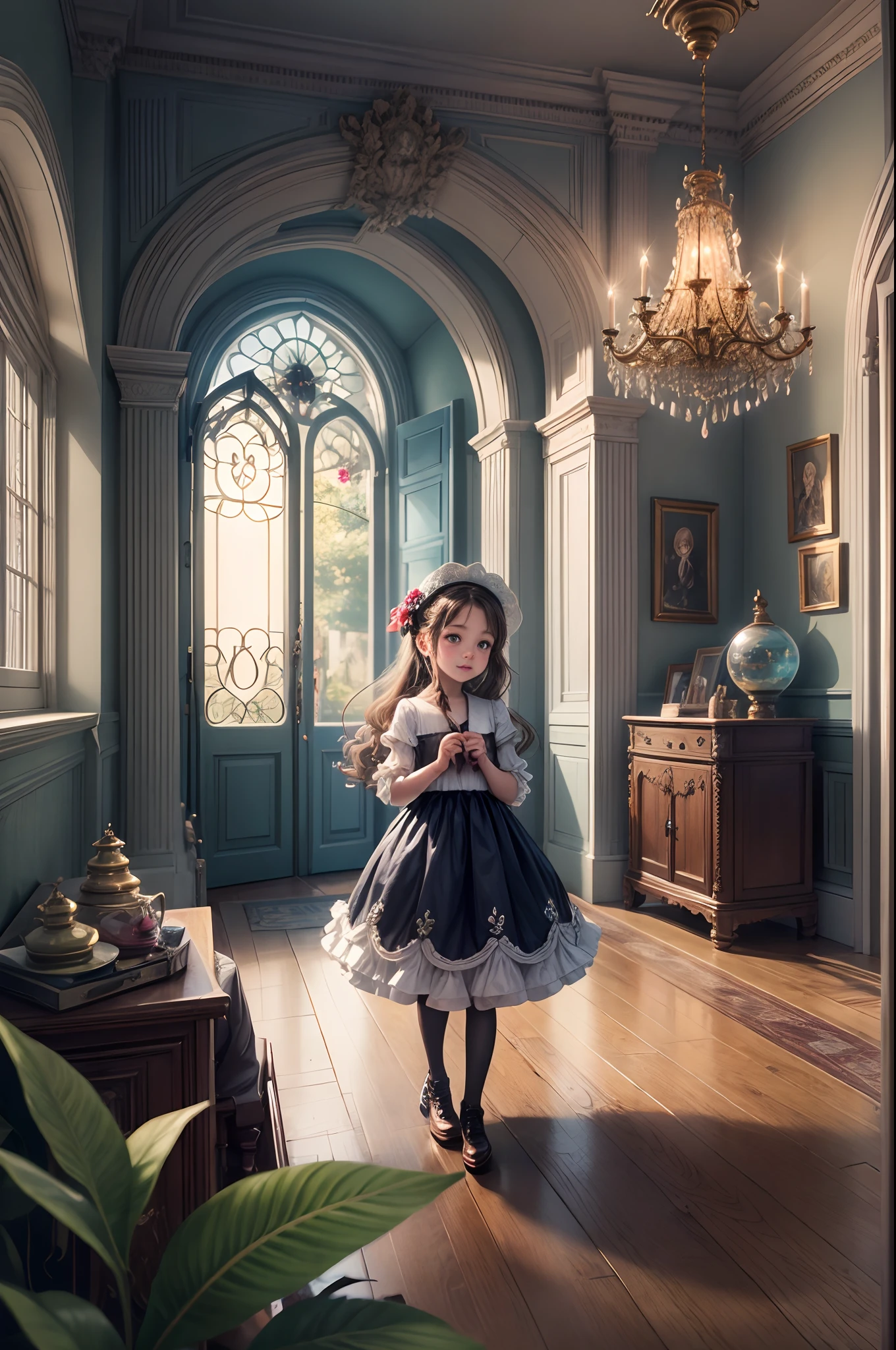 "Amidst the enchanting room filled with Pokémon, a 's eyes sparkle with delight. The soft, inviting atmosphere and carefully composed scene create a perfect blend of nostalgia and fantasy.