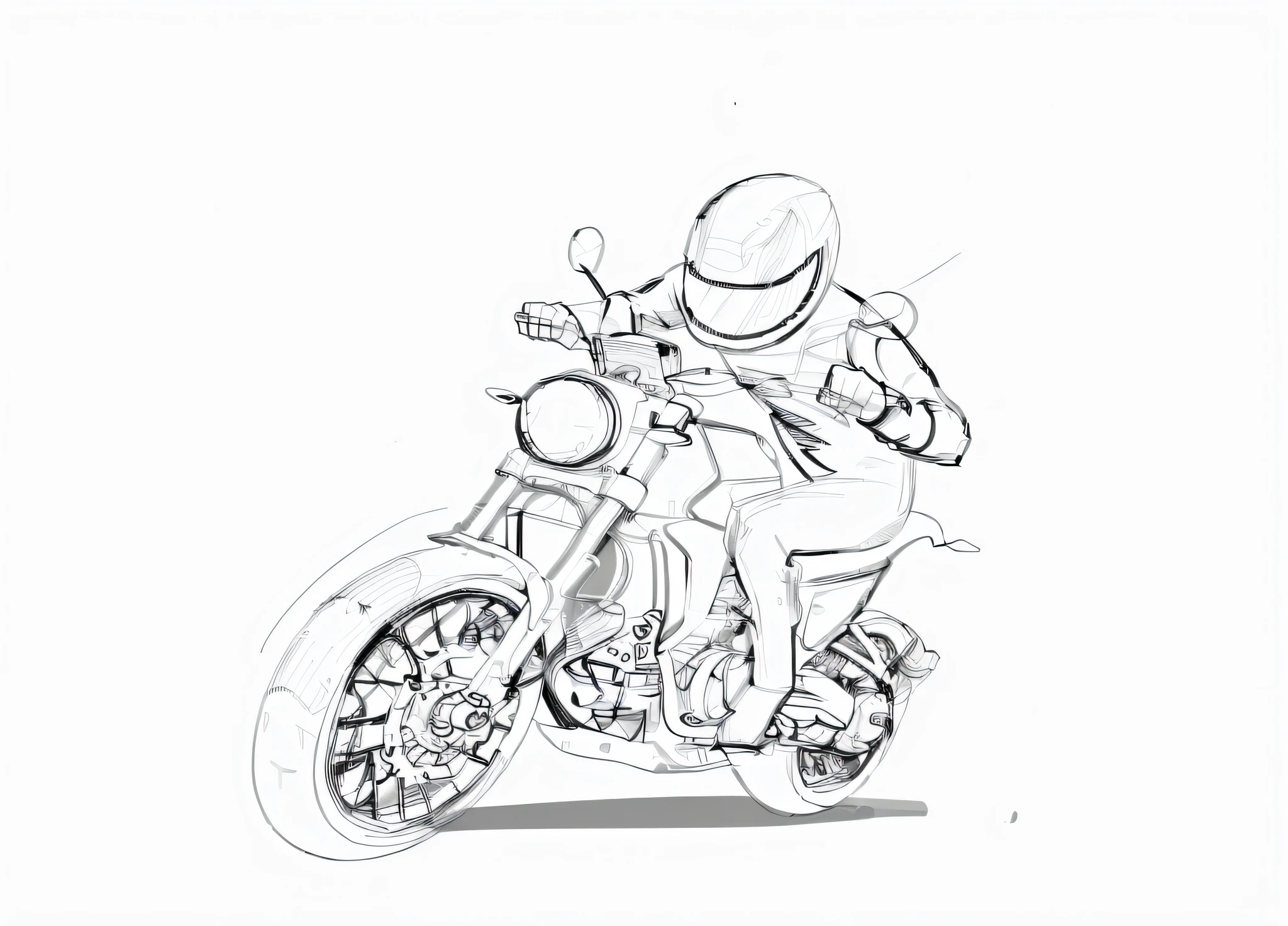 （Hand drawn style） Line design pencil sketch flat 2D white background
