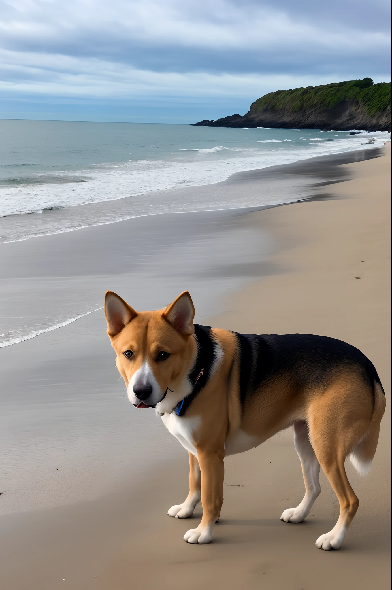 Dog on the beach