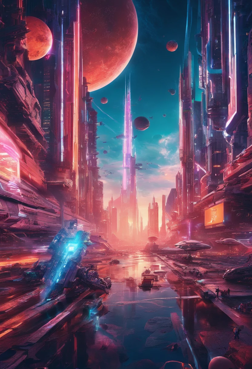 (best quality,8k,photographed),full science,manga style,vibrant colors,detailed characters,futuristic cityscape,intense battle,studio lighting,cool color palette,dystopian future