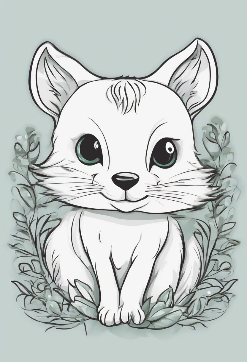(Cartoon critters),adolable,(Sticker screen),Distributed typesetting,(Sticker style),Flat style,Rich in color,(Small animals)(With white edges),cute illustration,flatillustration,paper cut out,Dark green background,multi-detail,k hd