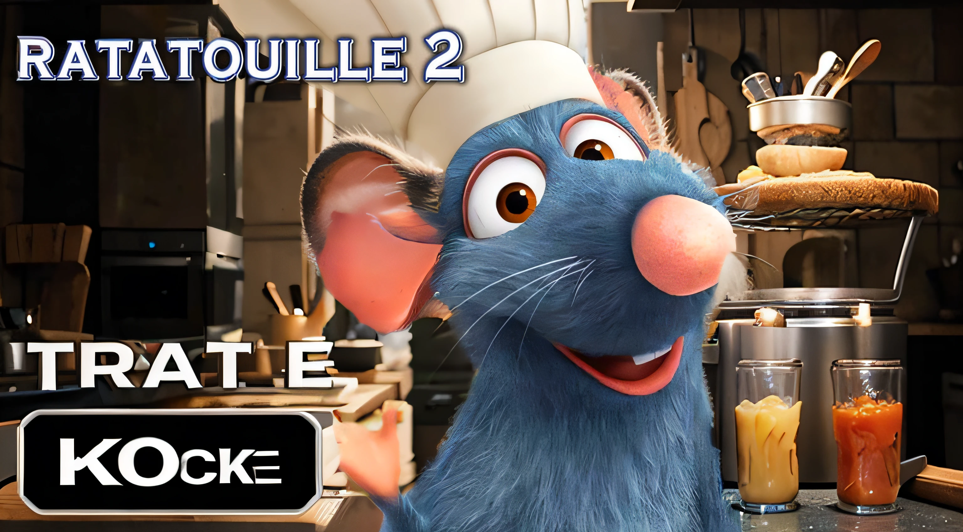 ratatouille movie, background kitchen, cats animation