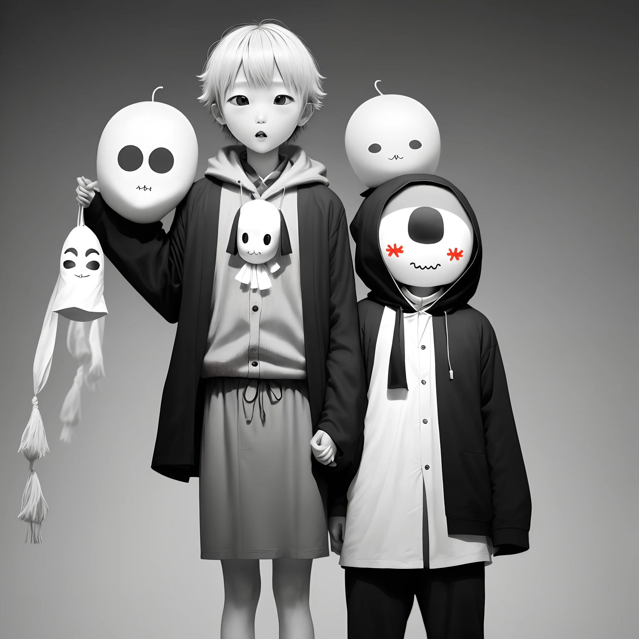 teru teru bozu black and white