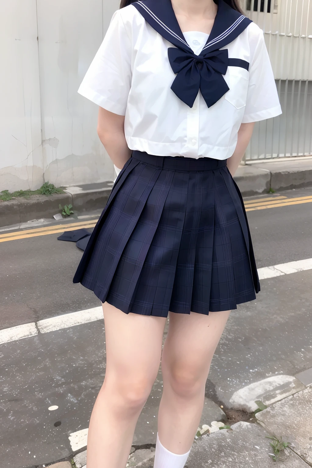 制服 オファー スカート 尻