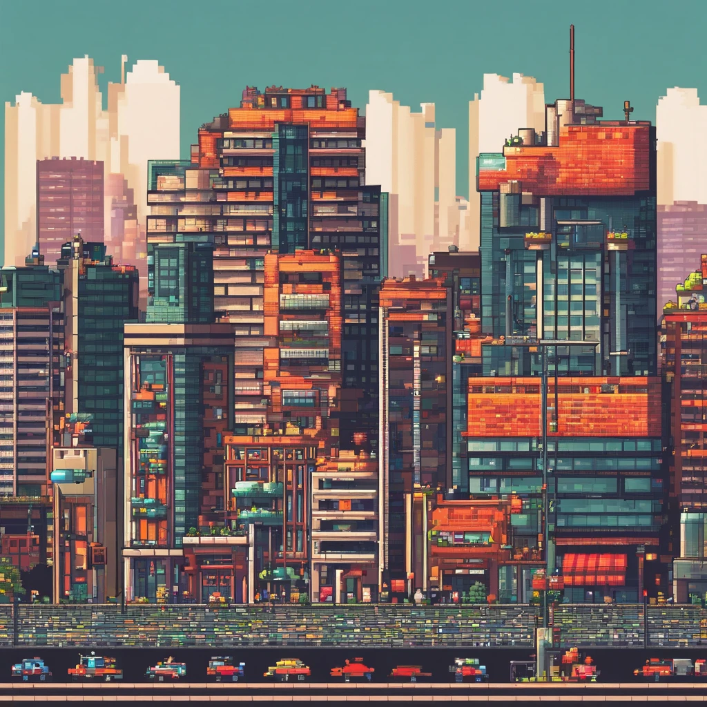 modern day　jpn　A city scape