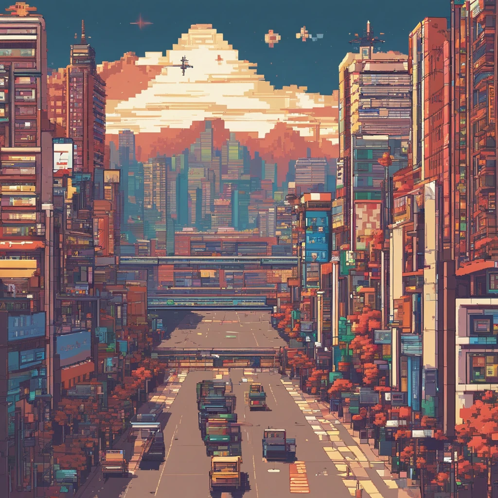 modern day　jpn　A city scape