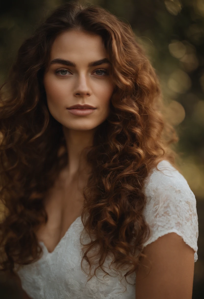 (mise au point nette:1.2), photographier, attractive young woman, (doux visage:1.1), lips slightly apart, (kein Maquillage:1.2), (Grands yeux:1.0), (corps tonique:1.2), (curly hair:1.2), (gros seins:1.3), portant (CASSER:1.2) Anna (route:1.2). (moody lighting:1.2), profondeur de champ, Bokeh, 4K, Hdr.