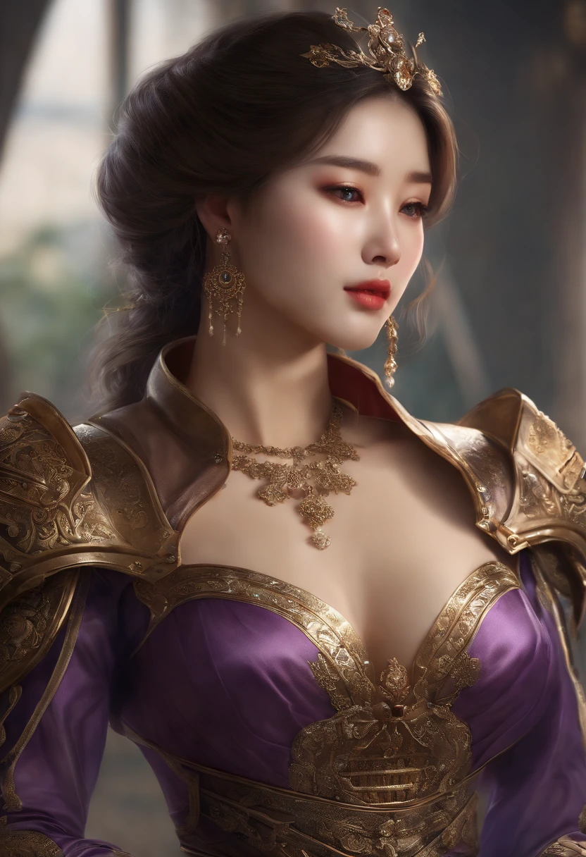 ultrarealistic8kcg,picture-perfectface,Flawless,Clean,Masterpiece,professionalartwork,famousartwork,Ultra detailed, illustration,a Korean girl, Beautiful and aesthetic, Masterpiece, Best quality,1 sexy girl, (look down to camera :1.2),(from below:1.2) ,full body, hold chest tall ,Open legs ,Sexy legs ,Weep and pity, BDSM, Slaves, (transparent purple armor, Armor, chest plate), charming,alluring,seductive,erotic, Korean face,Beautiful face,Beautiful face, Beautiful eyes, The abdomen is unobstructed, areolas are clearly visible ,Sexy, Very detailed breasts,(:2) ,Very detailed face, Hyperrealistic, Gradient background,NSFW,