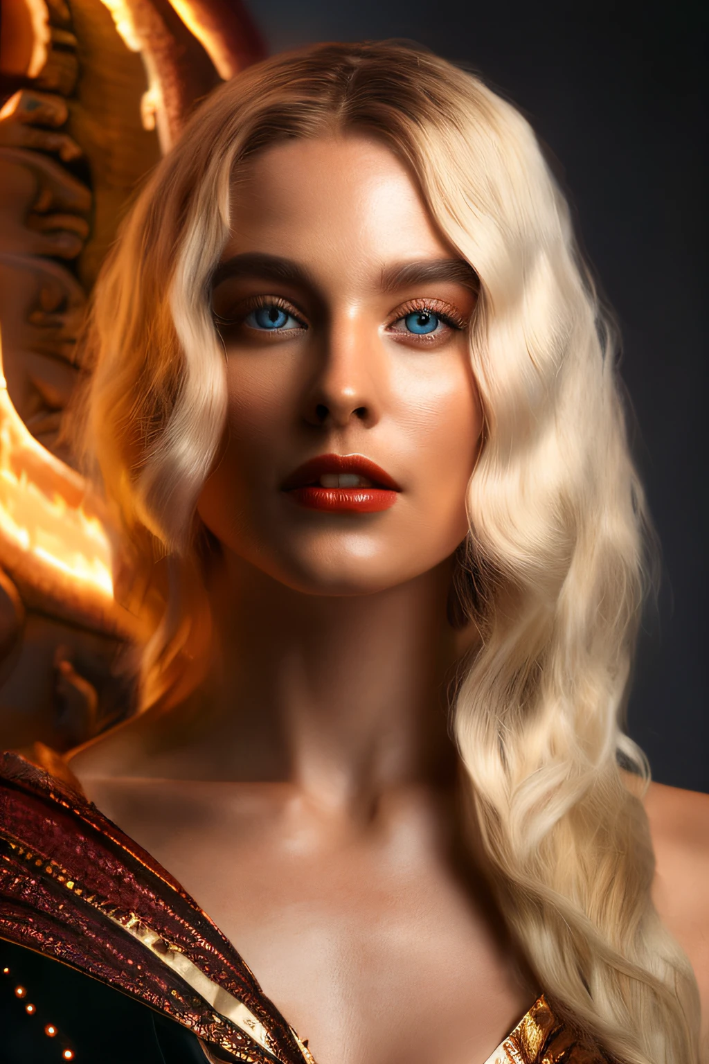 i(modelo Elden anel geral radahn no deserto vermelho europeu masculino vermelho, (Orange hair male sorcerer sorcerer casting spells fire prince noble eyes rich color brown red), (rosto raspado cabelo vermelho vermelho). (atraente, corpo inteiro bem definido, pele em 4k, stand, luz), Cinematic lighting. fotografia, Detailed symmetrical realistic face. David haller como um gladiador romano traje europeu Roma grego e vermelho e dourado traje romano com joias de rubi extremamente detalhado , peach skin, Auburn Cabelo, master part, disparate, Nikon D850 Fotografia de Stock, Kodak Portra 400 F1.6 Lens camera, extremamente detalhado, Amazing, detalhes finos, textura hiper realista, dramatic lighting, alta qualidade, Full Resolution, foco nítido, extremamente detalhado , Cinematic lighting, 8k UHD.
ghly detailed of a beautiful young queen, long blonde platinum hair, fantasy art, holding a black dragon, red and black outfits, global illumination, radiant light