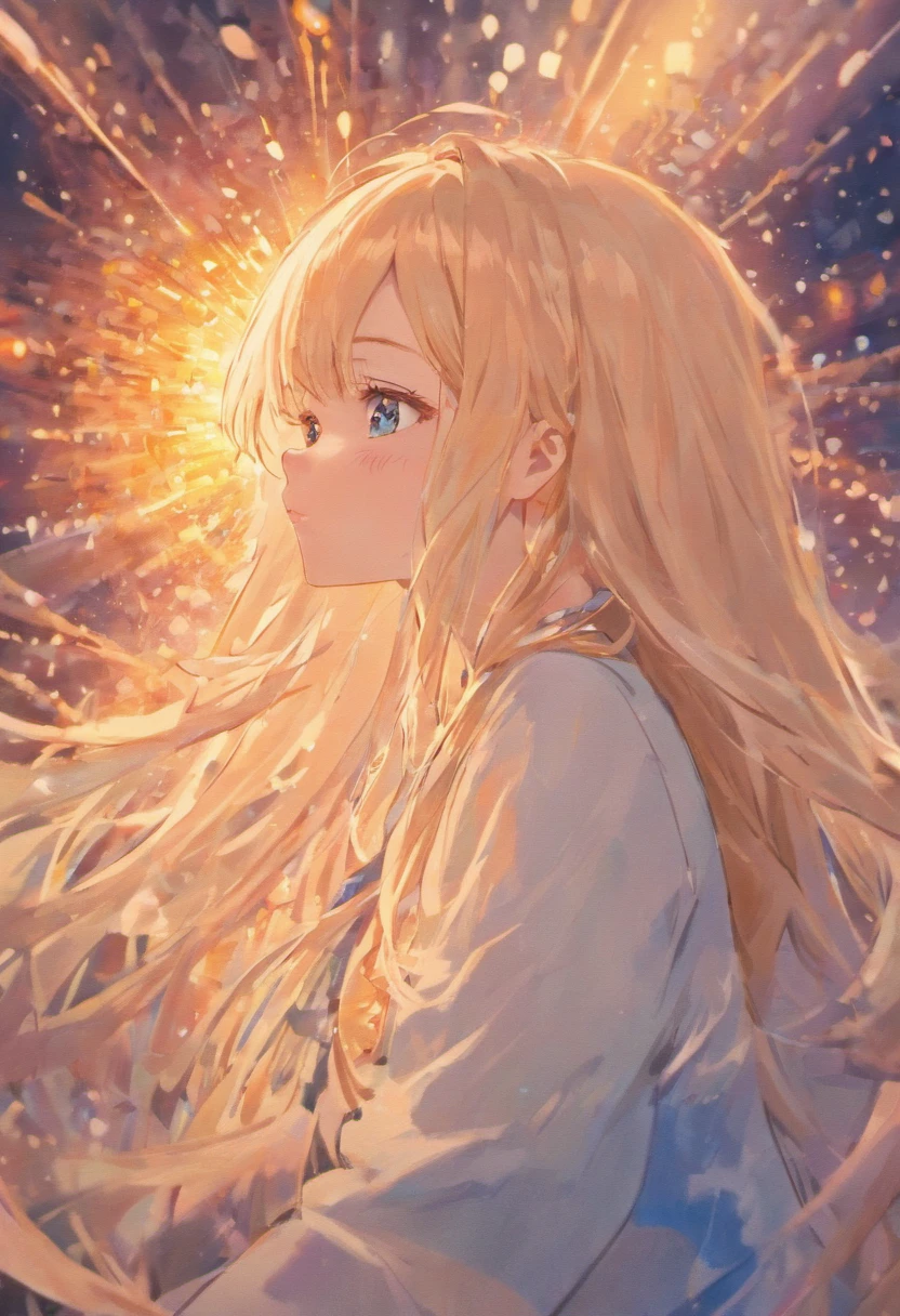 a cute girl with long hair, showcasing beautiful detailed eyes and lips, is depicted in a cheerful atmosphere. The artwork is created using anime, with a soft texture that adds depth to the image. The girl's facial expression reflects innocence, and the vibrant colors create a joyful atmosphere. The lighting is warm, adding a romantic touch to the scene. A subtle and sensual artwork, the girl is doing a blowjob that is both alluring and tasteful. The background complements the overall composition, adding to the romantic ambiance. The artwork is of high quality and resolution, with intricate details that make it a true masterpiece.