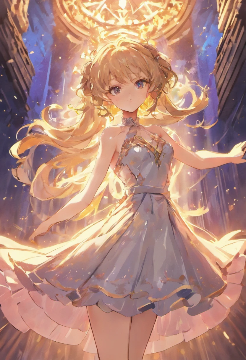 (best quality,4k,8k,highres,masterpiece:1.2),ultra-detailed,(realistic,photorealistic,photo-realistic:1.37),portrait,beautiful detailed eyes,beautiful detailed lips,extremely detailed eyes and face,longeyelashes,glamorous, seductive, charming, alluring, confident, fashionable, stylish, graceful, elegant, sensual, attractive, curvy figure, (magical, dreamlike, ethereal:1.2) lighting, vibrant colors, silky hair, captivating gaze, perfect makeup, (elegant, stylish, sexy, revealing) dress, high heels, suggestive pose, enchanting background scenery