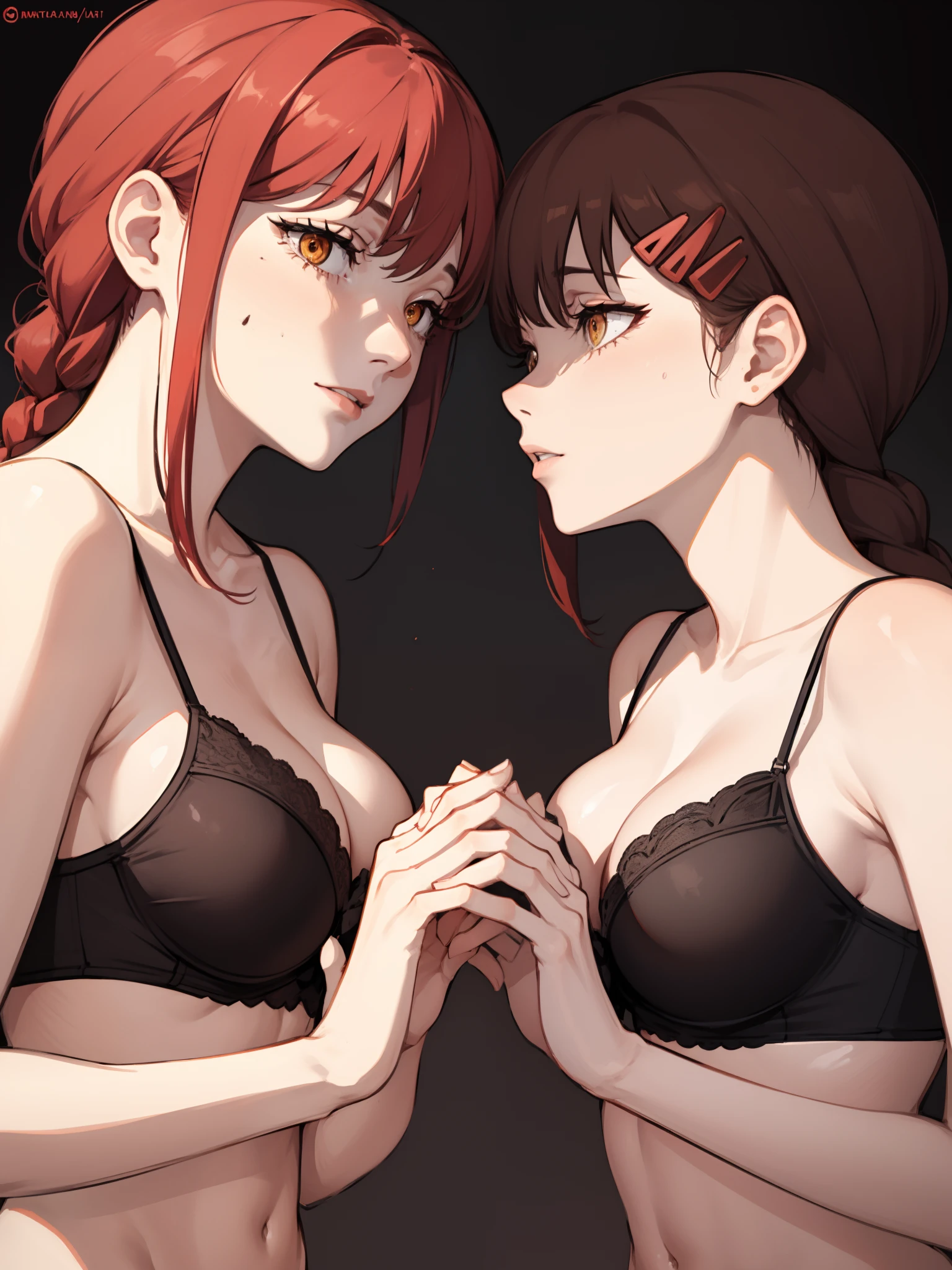 red hair, braided hair, red colored hair