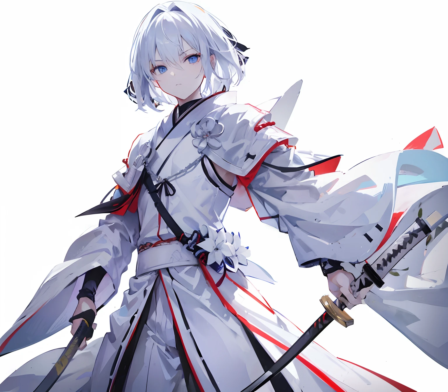 Japanese Katana Sword Executioner male people albino