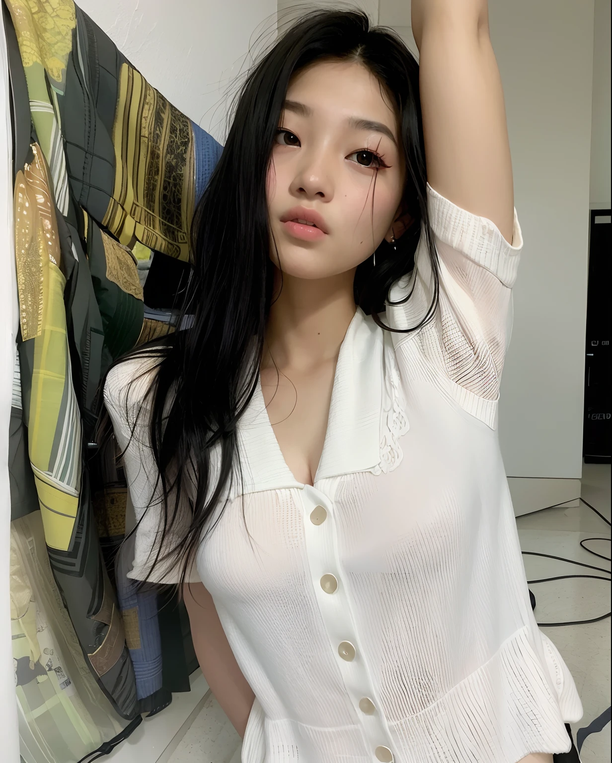 Woman in white shirt and black pants posing for a photo, Bae Suzy, Xintong Chen, Xision Wu, a young asian woman, Wenfei Ye, Jinyoung Canela, linda mulher coreana jovem, em roupas brancas, young asian girl, menina coreana, young cute wan asian face, Jaeyeon Nam, Ulzzang, jennie blackpink