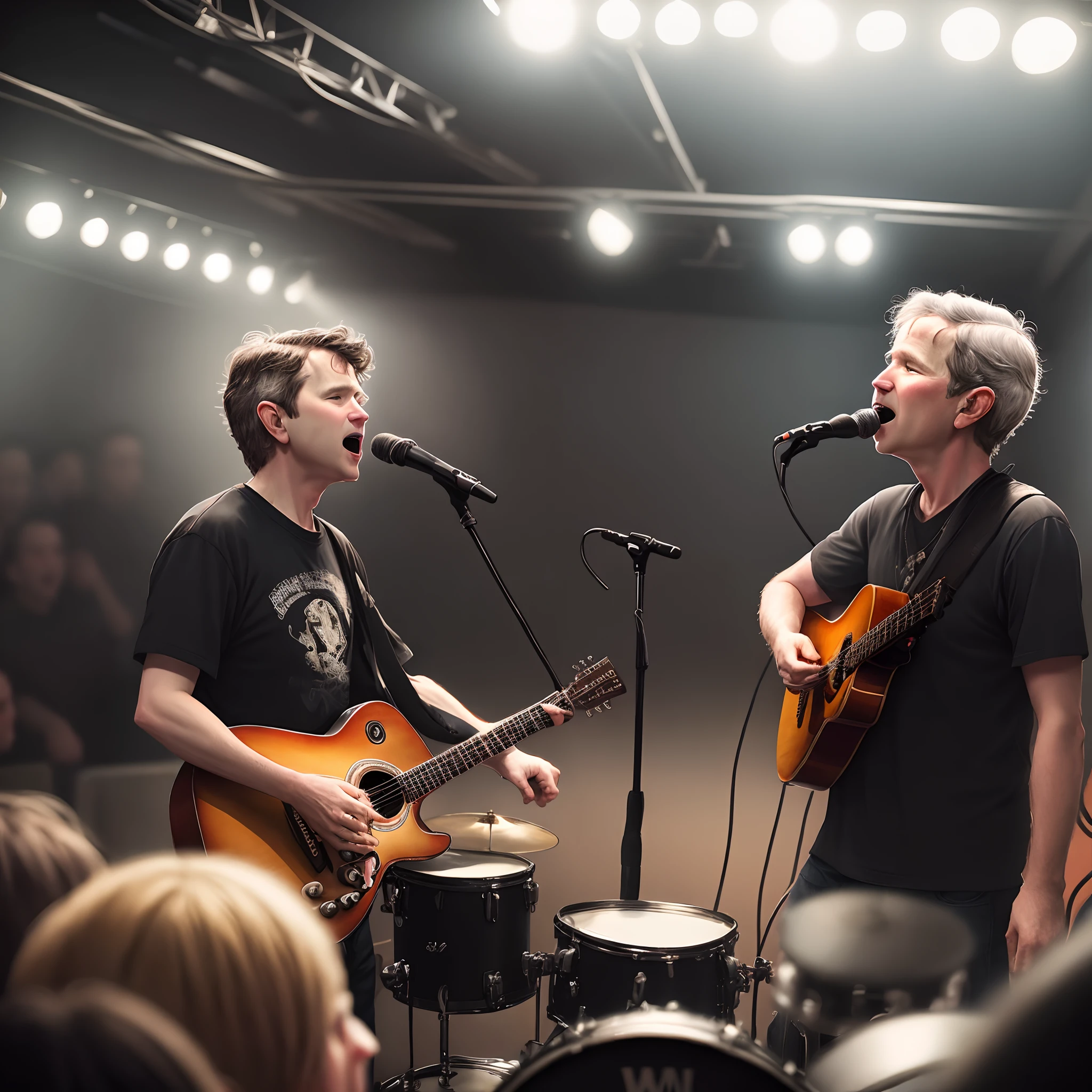 George w bush singing at a sold out diy punk venue