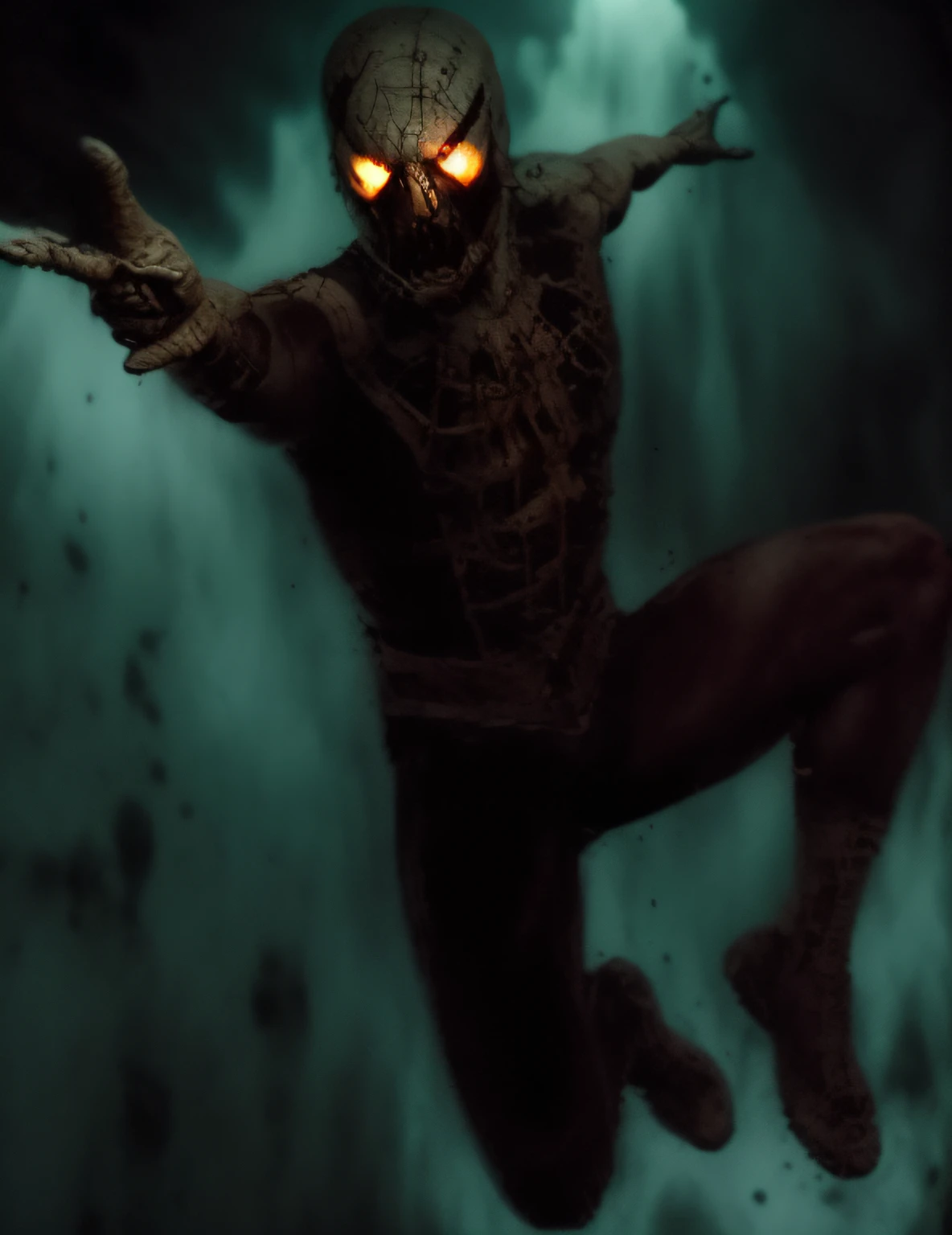 horror background cave