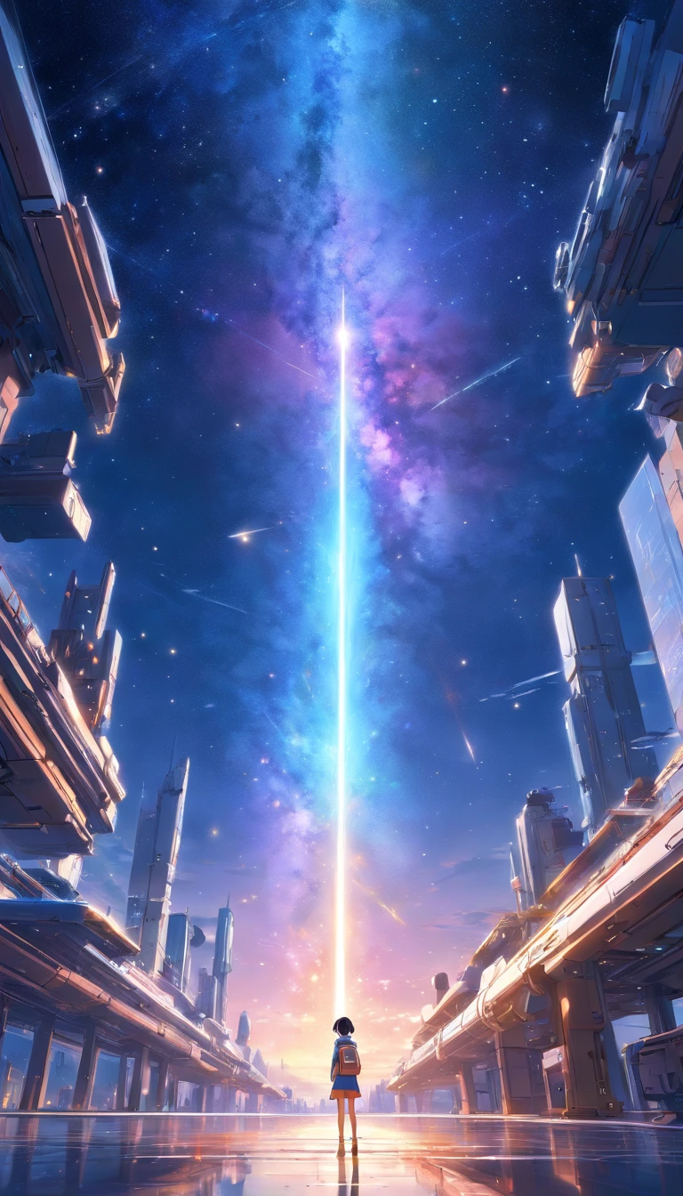 Universe, galaxy, deep space, interstellar spaceship (small), starlight, grand, deep, future technology, war, realism