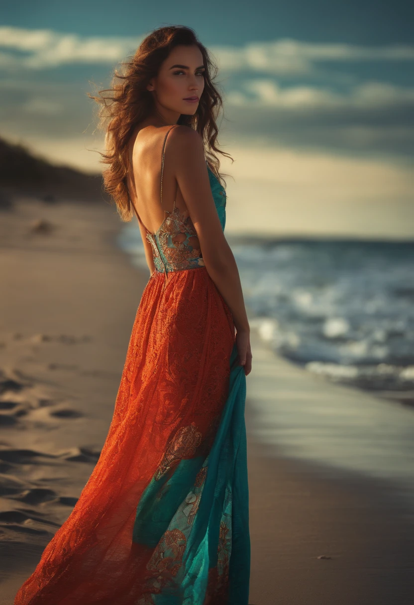 the same girl in the beach
