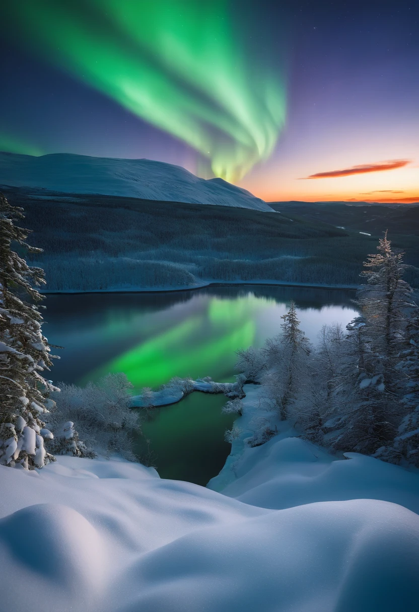 "Create a stunning and expansive snowy landscape, bathed in the ethereal glow of the Northern Lights. Stellen Sie sich eine riesige, Pristine snow surface, so weit das Auge reicht, Kompliziert detailliert mit zarten Schneeflocken und sanften Verwehungen, die unter dem hypnotisierenden Tanz der Aurora Borealis funkeln. The shades of green, blau, und Lila von den Nordlichtern malen den Nachthimmel mit einem surrealen und bezaubernden Schauspiel.

Im Vordergrund, Stellen Sie sich eine Sammlung traditioneller Iglus vor, meticulously crafted with intricate ice and snow designs, jede sanft von innen beleuchtet. Rund um diese Iglus, Stellen Sie sich eine Gruppe von Menschen vor, wrapped in cuddly fur coats, gathered in the warmth of a crackling fireplace. Their facial expressions and gestures should reflect a sense of camaraderie and security, while they tell stories and laugh, create a heartwarming sense of community amidst the wintry landscape.

The snow-covered terrain should have a rich carpet of textures, zeigt die zarten Muster einzelner Schneeflocken, die sanften Wellen der Schneeverwehungen, und das subtile Schimmern von Eiskristallen. Die Nordlichter sollten mit einer fesselnden Leuchtkraft dargestellt werden, their ethereal bands of light cast a gentle, enchanting glow over the entire scene.

The image was intended to evoke a feeling of warmth and wonder, The contrast between the icy wilderness and the cozy camaraderie around the fire highlights the resilience and spirit of those, die in diesem Winterwunderland leben. Bitte stellen Sie sicher, that the final artwork captures the magic of this snowy landscape, with meticulous attention to the intricate details of the igloos, The natural textures of snow, und die fesselnde Anziehungskraft der Nordlichter, Den Zuschauern ein immersives und bezauberndes visuelles