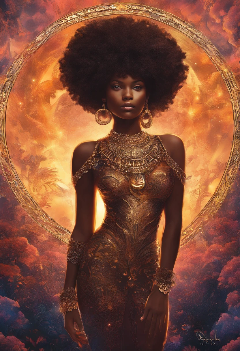 2 two Nude girl, sexy , full body , 3 fingers , Ginger dark skin, oiled body, blessing body, round shaped small breasts, 8k ultra quality, Starfall, alien attack Alien on mars