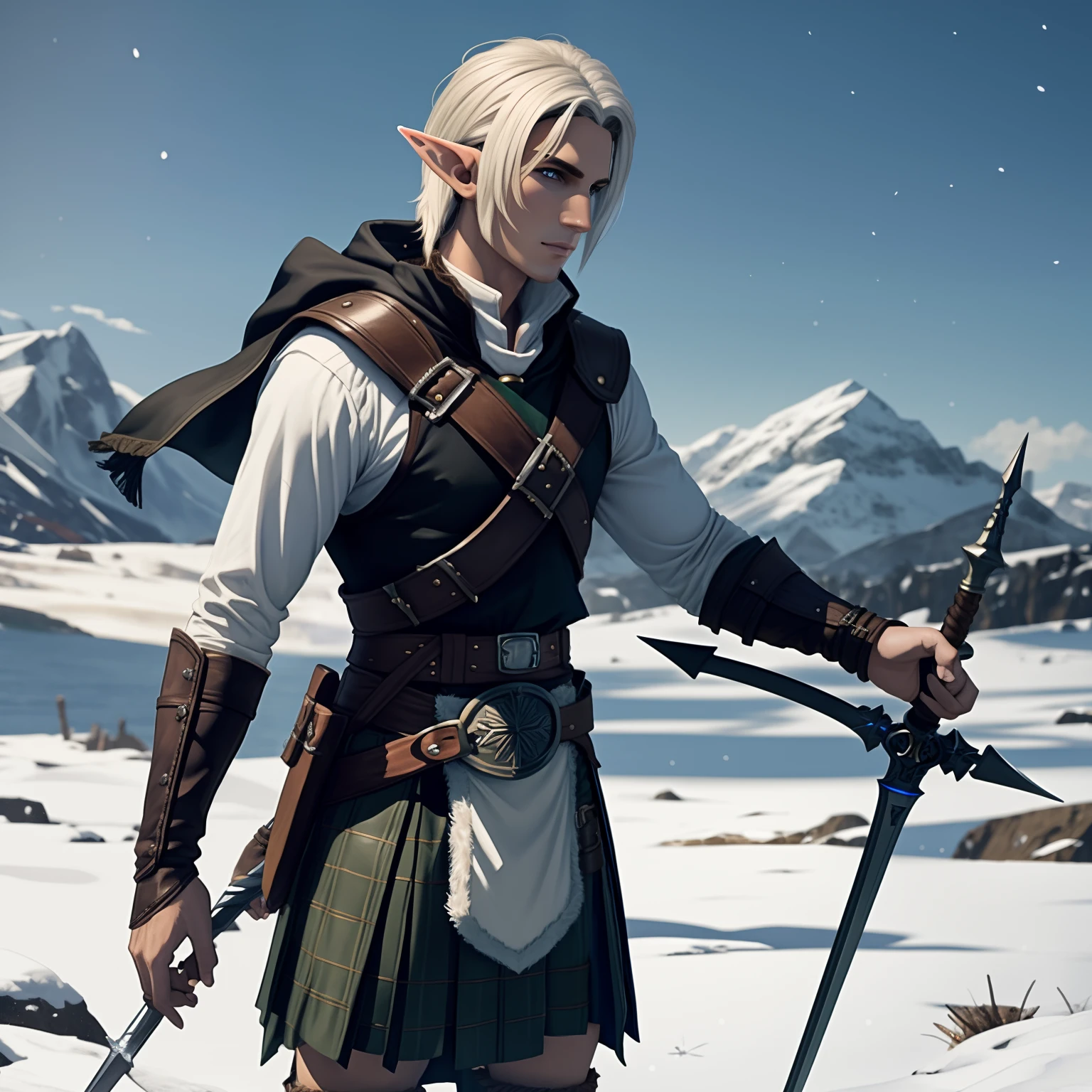 Male Elf Brunette Pirate