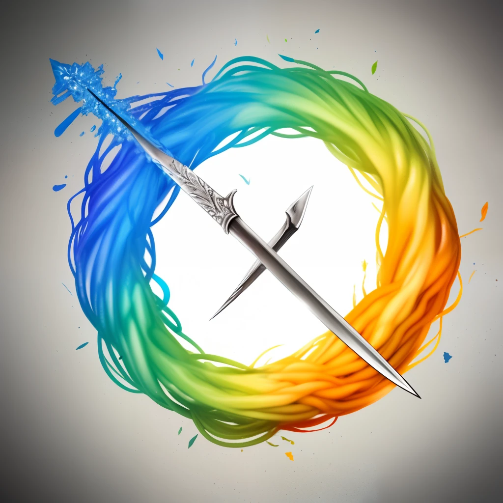 A double edged sword twisted into a circle