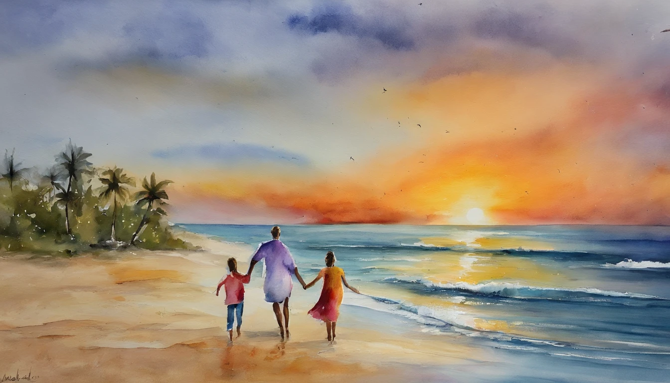 Arafed family walking on the beach at sunset holding hands, on the beach during sunset, standing on the beach at sunset, on the beach at sunset, standing near the beach, Familiar, Caminhando na praia, Happy family, Pixabay, fami, at the beach on a sunset, on the beach at sunset, lonely family, standing at the beach