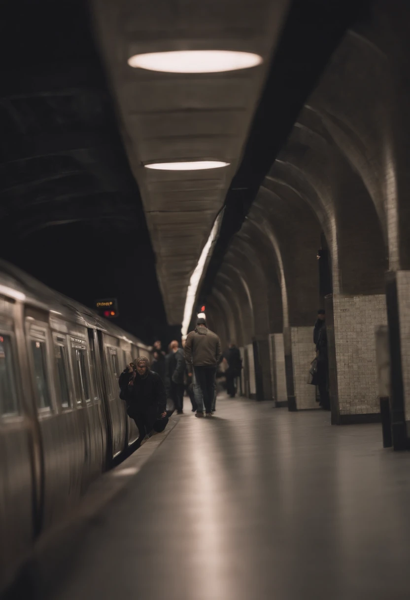 dans le metro new yorkais