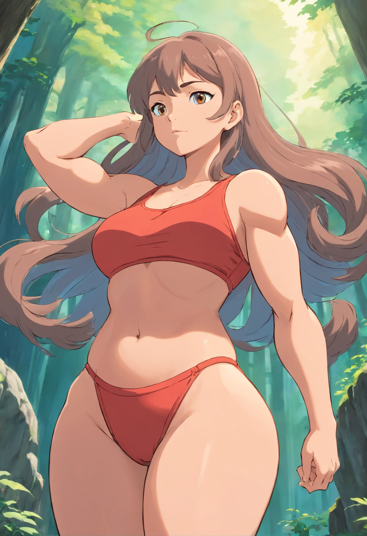 curvy muscular girl