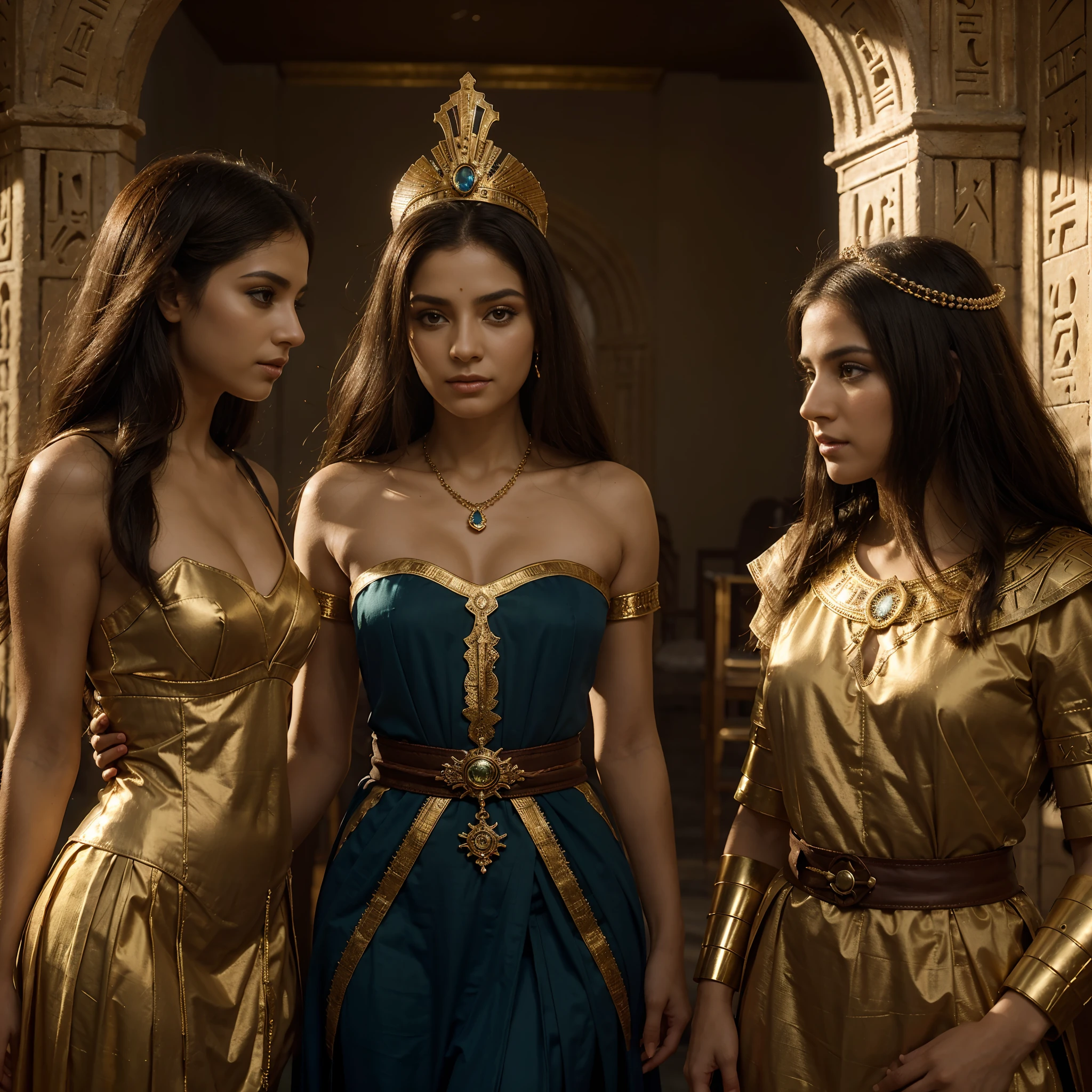 beleza fenomenal, nua, cores vibrantes, Postura elegante, Ancient Egyptian background, cocar majestoso, joias intrincadas, movimentos graciosos, Aura divina, regal presence, ethereal atmosphere, olhar hipnotizante, mytical creature, Aura encantadora, Mystical Symbolism, Resurrection, Rituais sagrados, sussurros misteriosos, timeless elegance, Poder Feminino Divino, historical accuracy, detailed hieroglyphics. (best quality, alto:1.2), realistic lighting, texturas ricas, Epic composition, narrativa cativante.