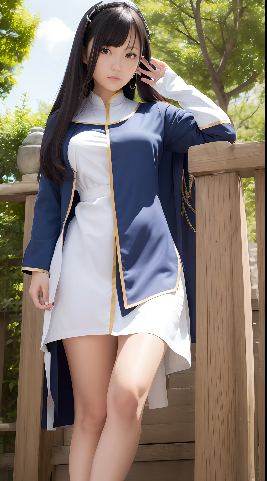 ((masutepiece)), ((Best Quality)), ultra-detailliert、high-level image quality、hightquality、Priestess costume