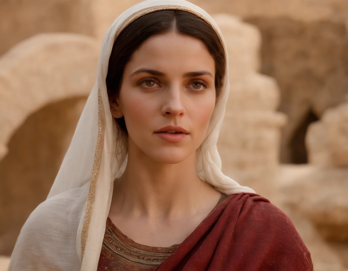 (beste-Qualit: 1.4), (ultra highres: 1.2), (Fotorrealista: 1.4), (8k, Photo RAW: 1.2).The description of the physical appearance of the Samaritan woman is not detailed in the biblical account, But her Samaritan origin suggests that she would probably have similar traits to other people in the region., nue.. Dans le contexte historico-culturel, The story of the Samaritan woman takes place during a period of ethnic and religious tensions between Samaritans and Jews. His encounter with Jesus at Jacob's Well highlights the message of spiritual equality and the importance of faith over cultural differences...