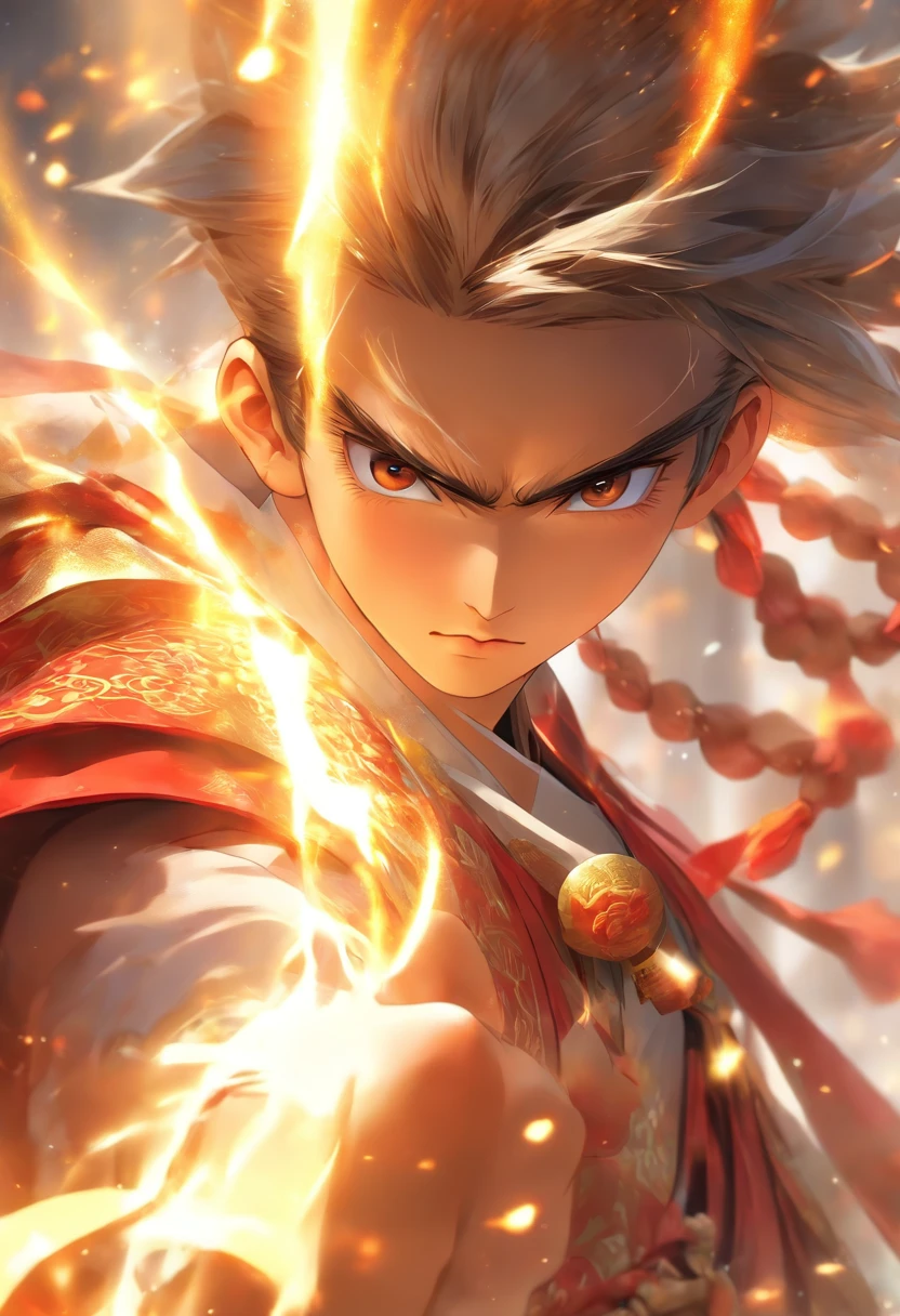 a boy, ancient chinese costume, full body, sunlight, clear face, clean white background, masterpiece, super detail, epic composition, ultra hd, high quality, extremely detailed, official art, uniform 8k wallpaper, super detail, 32k