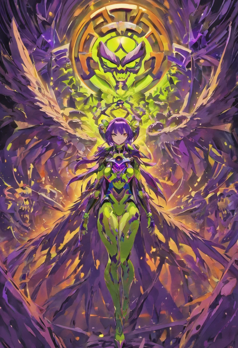 super beast purple and lime green, xenomorph skull face teeth screaming, sf, intricate artwork masterpiece, ominous, matte painting movie poster, golden ratio, trending on cgsociety, intricate, epic, trending on artstation, by artgerm, h. r. giger and beksinski, highly detailed, vibrant, production cinematic character render, ultra high quality model, Mysterious