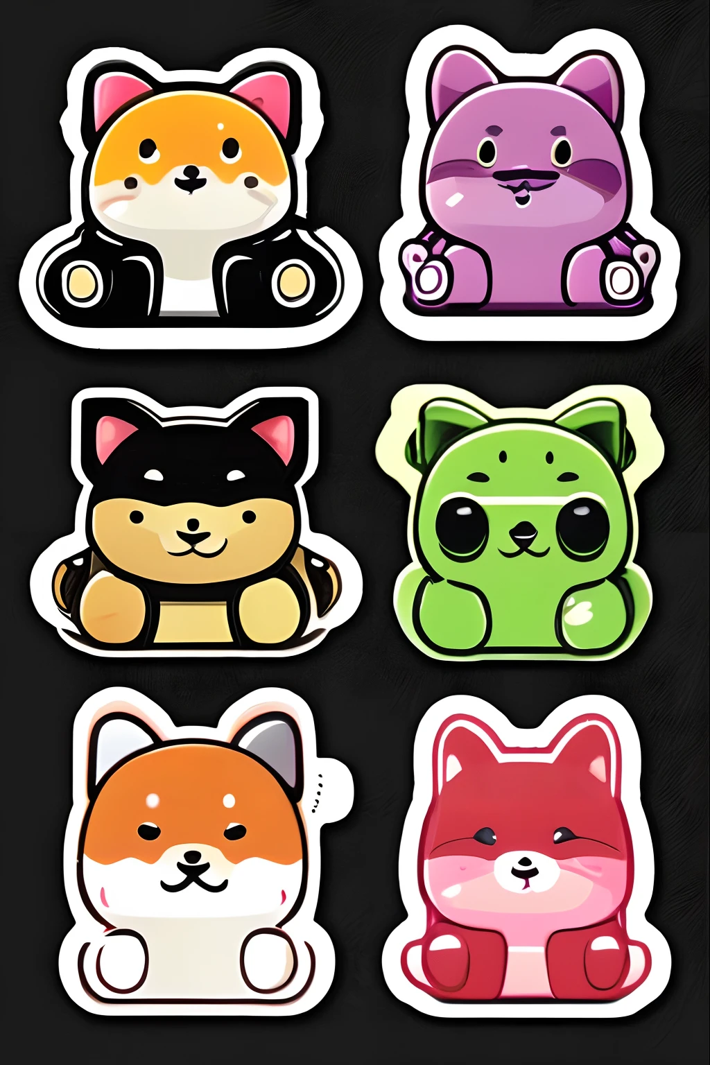 Sticker, Sticker design, kawaii sticker design, cute