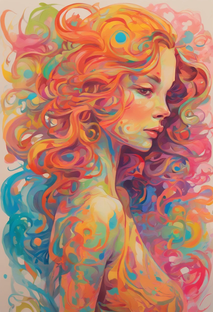 sketch, 20 yo girl figure study, standing, full body, completely naked, au natural, pastels, by harry bush, James Montgomery Flagg and Lois van Baarle and jim french and rossdraws, detailed realistic eyes, very beautiful