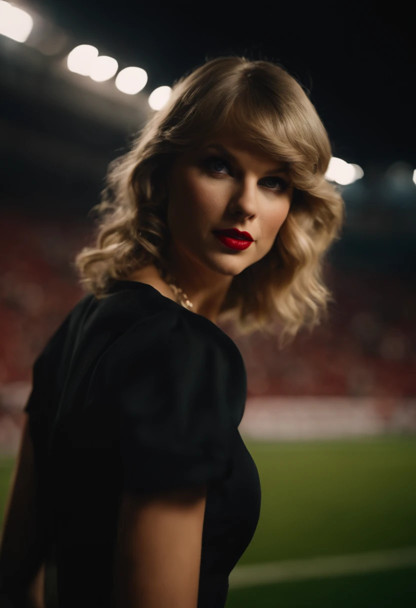 Taylor Alison Swift in a football stadium