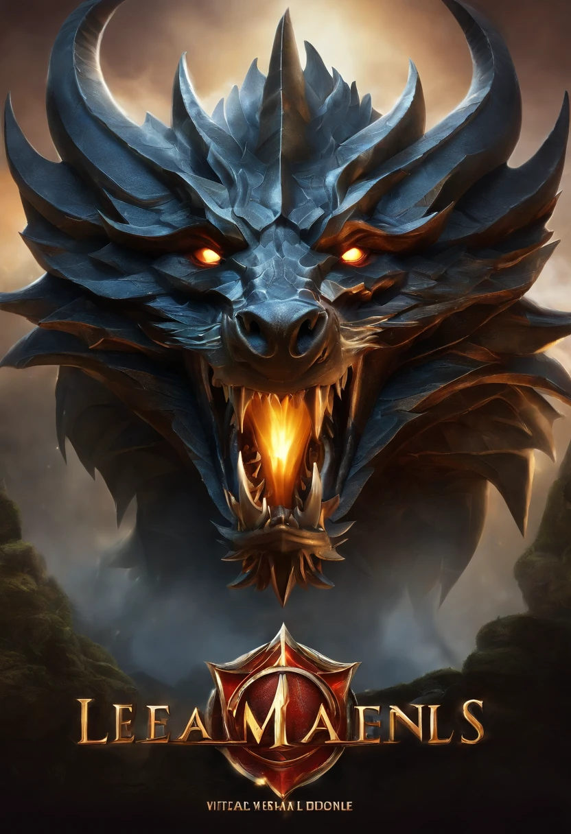 Desenhe um logotipo aprimorado para 'LoaD MU Online', a fantasy MMORPG that strives for a magical and epic style. O logotipo deve seguir o estilo das artes usadas em jogos como Hearthstone, Riot Conceptual Art e League of Legends, with an emphasis on detail and visual richness. Use uma fonte ornamental com curvas e detalhes para destacar as palavras 'LoaD' e 'Mu Online'. As cores predominantes devem ser roxas e douradas, And you should incorporate visual effects like light, sombra, brilho, reflexo, gradiente, Edge and embossing to create a stunning look. The logo should feature graphic elements, Like a winged dragon, uma espada flamejante, um castelo imponente e um escudo estilizado, all designed to evoke the epic atmosphere of the game. Make sure the words 'LoaD' and 'Mu Online' stand out in an imposing and legible manner(Design do emblema de conquista do jogo),(In the middle of the medallion is the forging table icon),(The Composition Theme Icon),prata,Efeito 2D plano