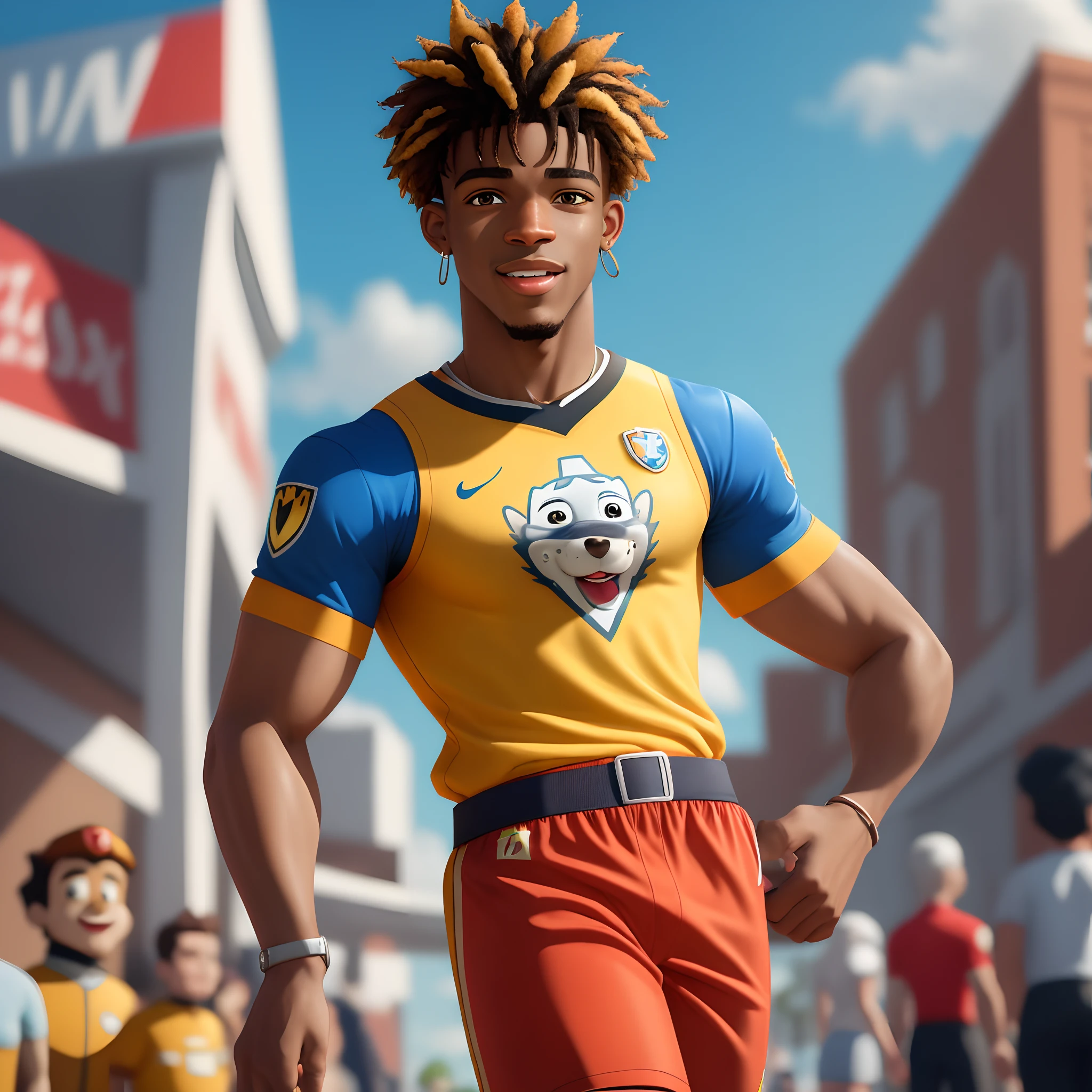 Ja Morant as cartoon character in paw patrol