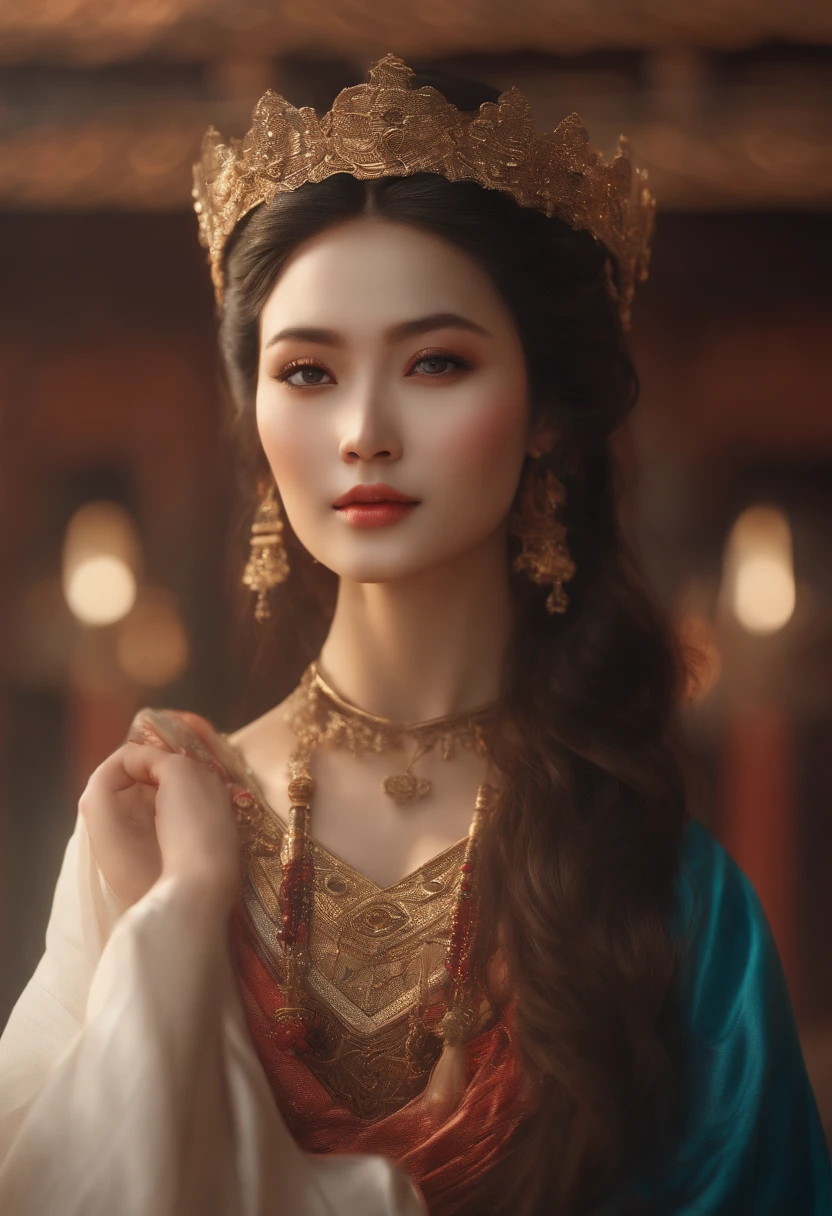 best quality, masterpiece, highres, 1girl,china dress,hair ornament,necklace, jewelry,Beautiful face,upon_body, tyndall effect,photorealistic, dark studio, rim lighting, two tone lighting,(high detailed skin:1.2), 8k uhd, dslr, soft lighting, high quality, volumetric lighting, candid, Photograph, high resolution, 4k, 8k, Bokeh
