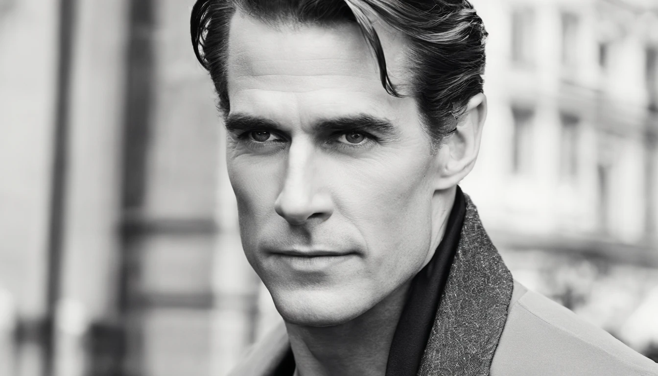 Patrick Bateman is portrayed as an impeccable and charming man, shaped by his obsession with aesthetic perfection. His physique is sculpted and lean, resultado de horas dedicadas na academia e de uma dieta restrita. Its height is in the mid-range, giving it a presence that can go unnoticed amidst New York's bustling cityscape. No entanto, It's this same ability to camouflage itself that makes it even scarier, for he blends easily into the crowd. Her blonde hair is meticulously combed and styled, exibindo um brilho quase perfeito. Bateman pays attention to the smallest details, certificando-se de que cada fio caia no lugar certo. Seus olhos azuis, por outro lado, They're cold and empty, No trace of genuine emotion. They contrast with the mask of sympathy he often wears to hide his true nature. Your skin is pale and flawless, The result of a skincare routine that involves a number of expensive beauty products and regular treatments. He has a preference for tailored suits, geralmente usando roupas de grife que destacam sua riqueza e status social. Each accessory, From cufflinks to wristwatches, is chosen with precision, being part of his obsession with looking flawless at all times. Your facial expression is controlled and calculated, rarely showing any genuine emotion. He often maintains a friendly smile that can turn into an ice, olhar distante em um instante. Your body language is carefully monitored, Once he understands the importance of maintaining the façade of normalcy in his social and professional life. Patrick Bateman's appearance is an outward manifestation of his obsession with control and perfection. This impeccable image masks his violent and disturbing tendencies, tornando-o um dos personagens mais arrepiantes e complexos da literatura moderna, foto para capa de revista. foto realista 4k melhor qualidade possivel