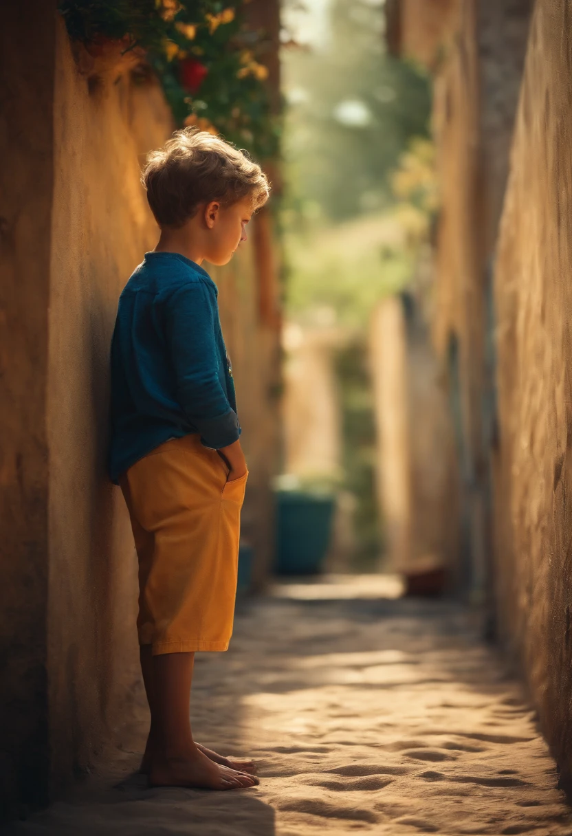 A boy urinating