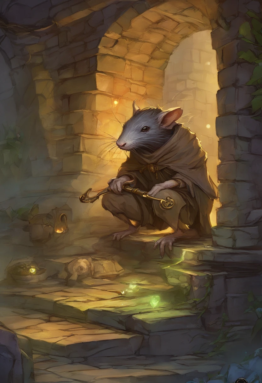 League of Legends Twitch in its characteristic environment of the toxic haze of Zaun's sewers. Twitch should be depicted sneaking into the darkness, His mischievous look hidden behind his mask, et son ((Crossbow 2.7)) Poisoned ready to shoot. The atmosphere should be dark and mysterious, avec sombre, Wet sewers, and toxic waste seeping out of the walls.
Mutant rats should be scattered throughout the scene, Adding a toxic haze to the atmosphere. Twitch should emanate a greenish glow coming from his fur, accentuant son aspect malfaisant.
Make sure of every detail, from the details of the crossbow to the reflections in Twitch's eyes, be rendered with great accuracy to capture the essence of this demonic rat living in the sewers of Zaun. Style Brian Froud, Brian Froud Juan Gimenez, inspired by Brian Froud, Style de Jean Baptiste Monge, monge jean-baptiste monge, jean - baptiste monge, jean baptiste monge, inspired by Brian and Wendy Froud, par Brian et Wendy Froud