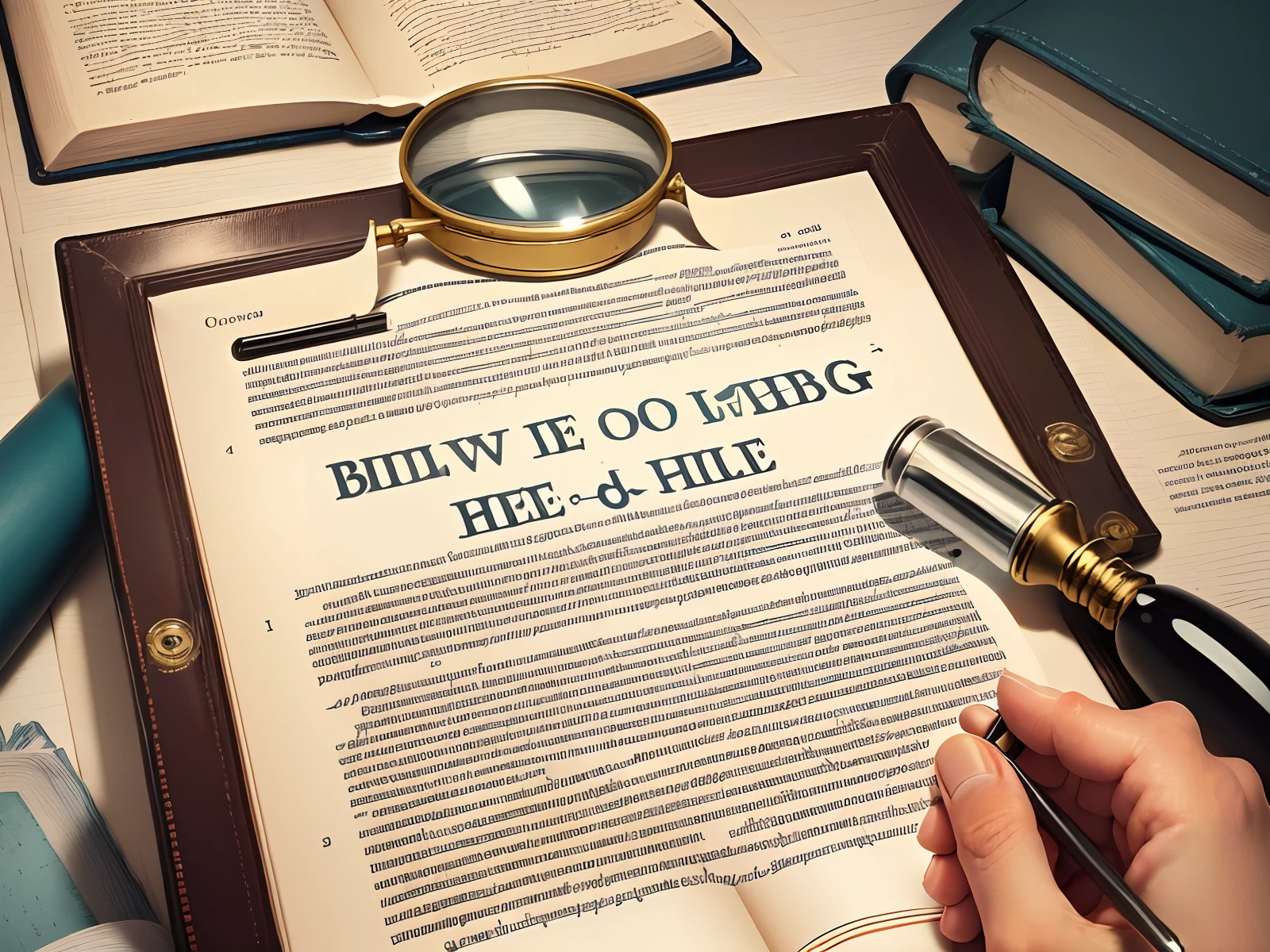 Create an image with a magnifying glass icon focusing on a Bible verse.