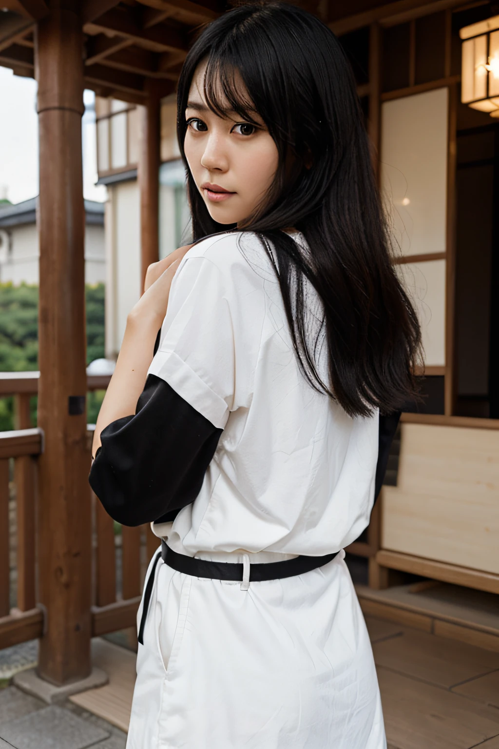 japanese girl named yuri with black hair