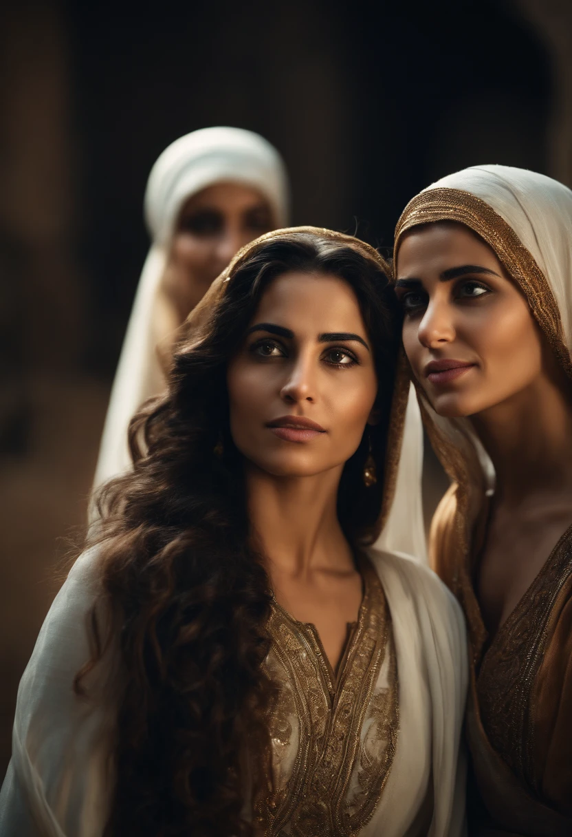 Biblical character, Beautiful 3 Arab Women