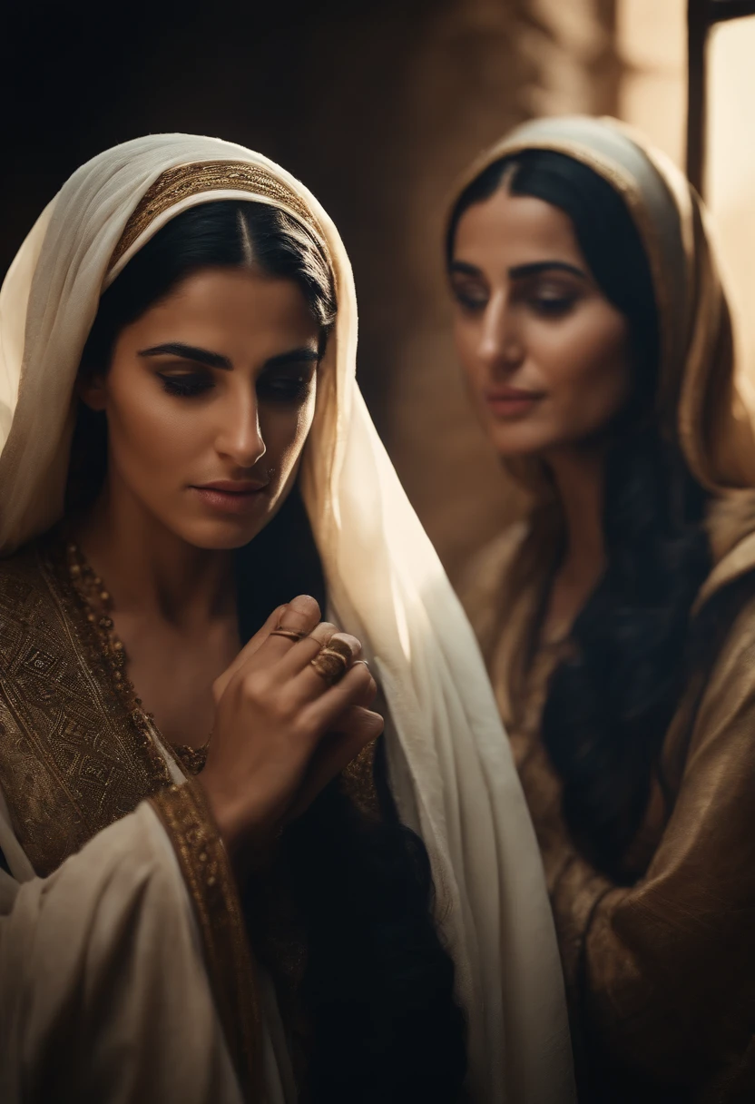 Biblical character, Beautiful 3 Arab Women