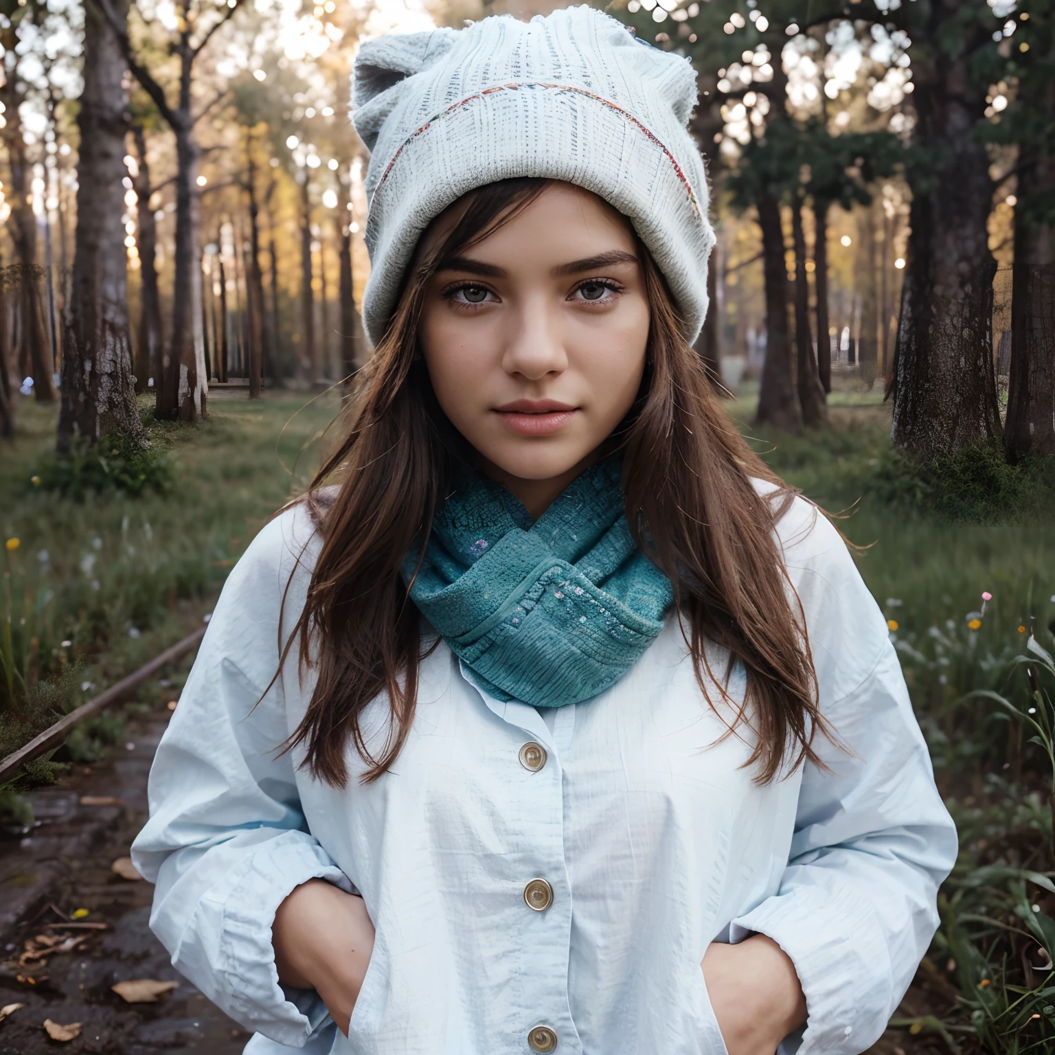 best quality,ultra-detailed,realistic:1.37,portrait,girl in a field,beautiful detailed eyes,beautiful detailed lips,field of colorful flowers,light rain,green grass,shorts and t-shirt,outdoor scene,vivid colors,soft lighting