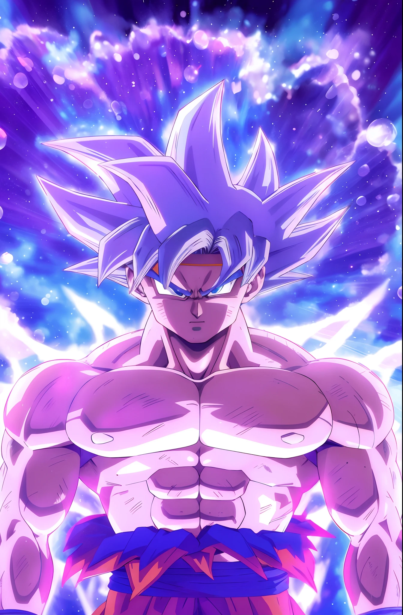 um close up de uma pessoa com um peito muito grande, Ultra instinto, transformando-se em sua forma final, super saiyajin azul, vibrant fan art, Retrato altamente detalhado de Goku, Retrato de Goku, Retrato de Goku, digital advanced anime art ", Super Sayian Goku, indo super saiyajin, Goku Humano, Arte Oficial HDR, Super Saiyajin, Super Saiyajin Goku