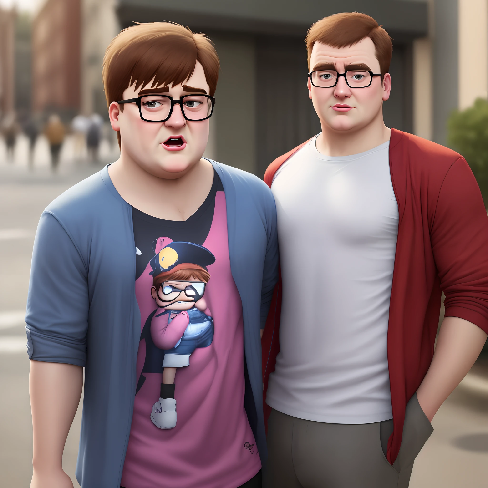 Peter griffin with designer clothes realistic
